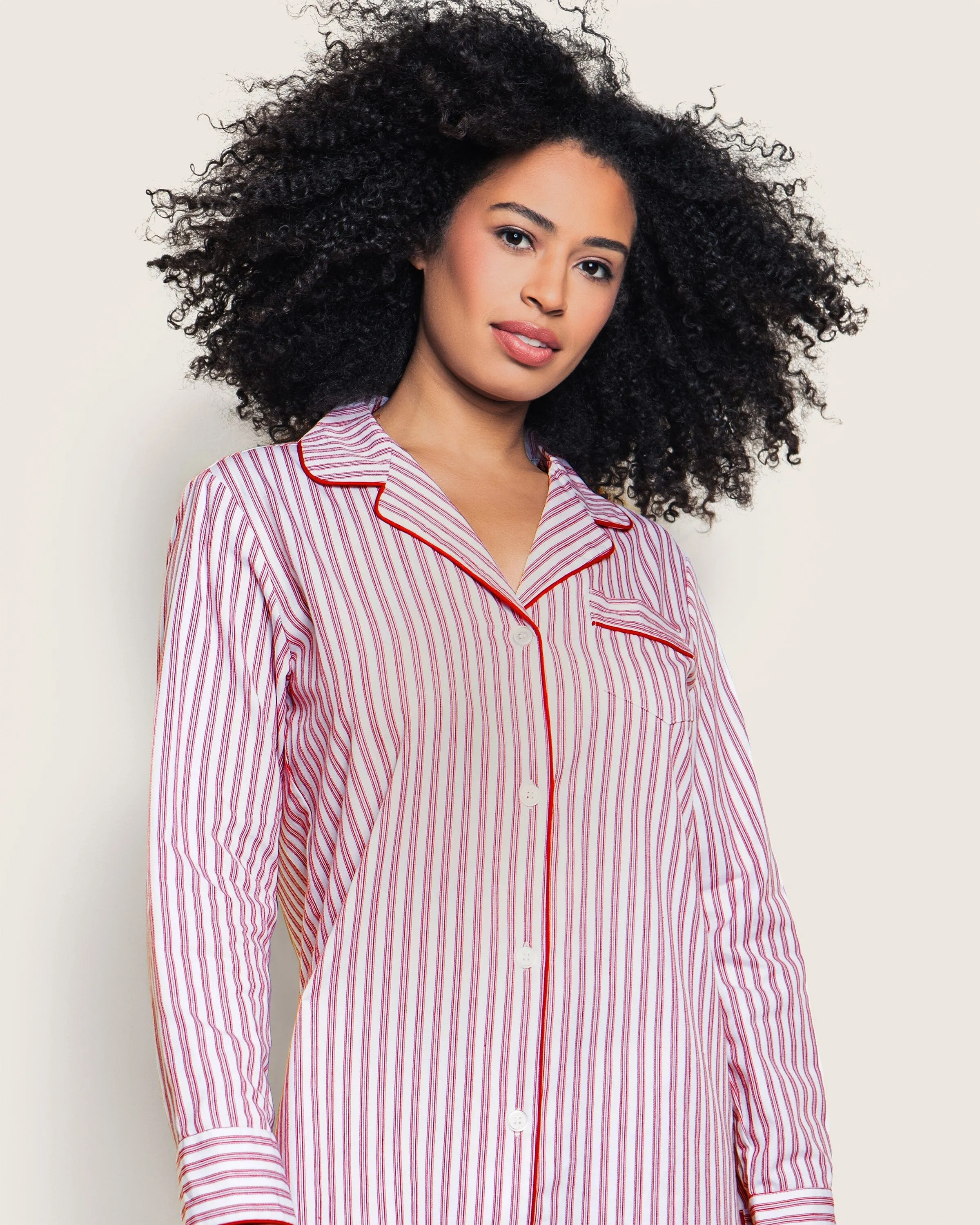 Women's Nightshirt | Antique Red Ticking